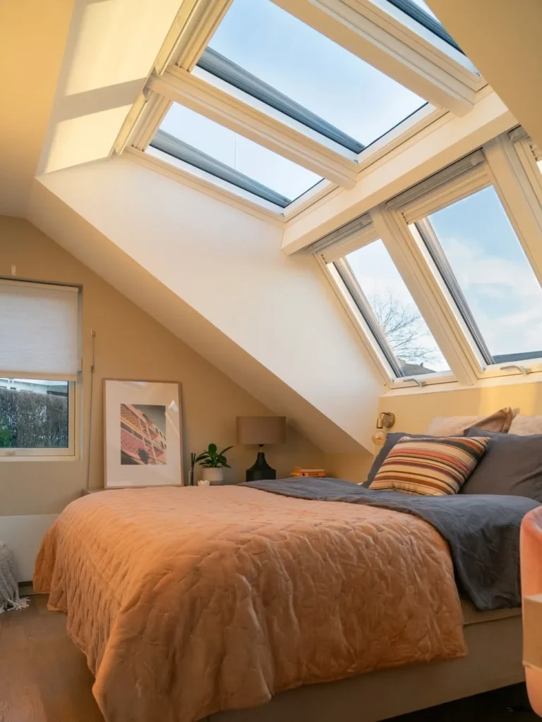 Skylight Attic Bedroom Filled With Natural Light