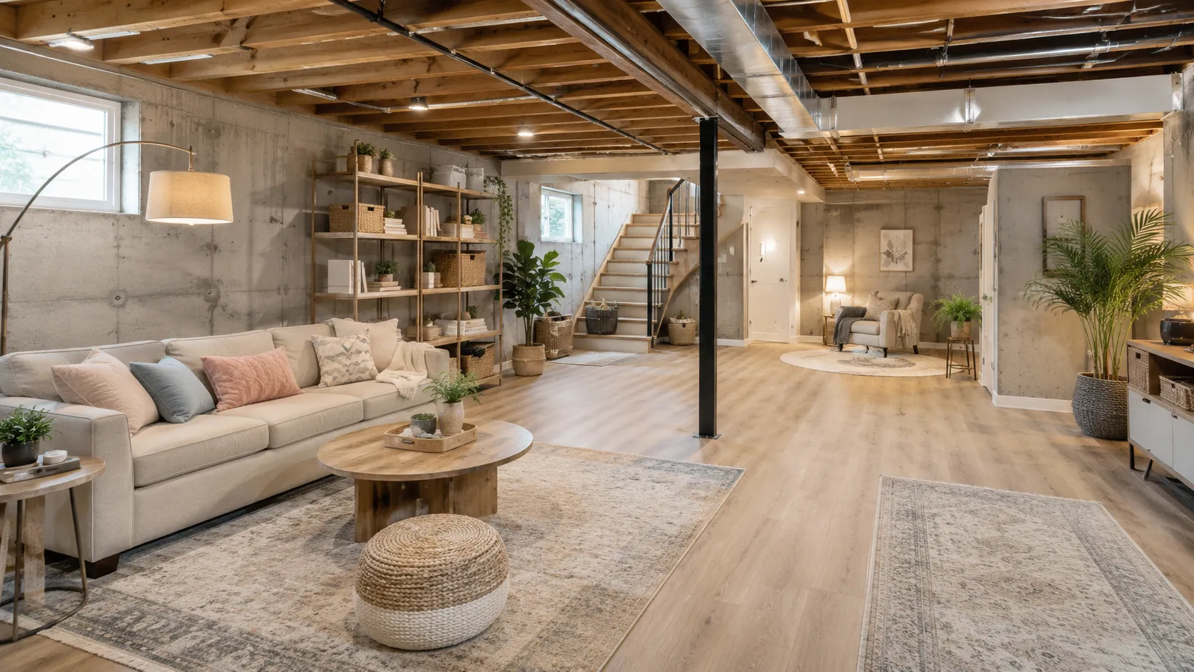 Unfinished Basement Ideas