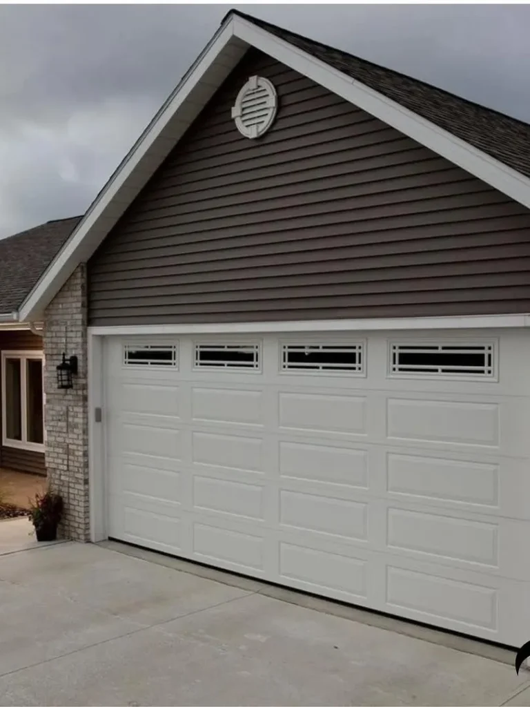 White Garage Door Designs for Traditional Homes