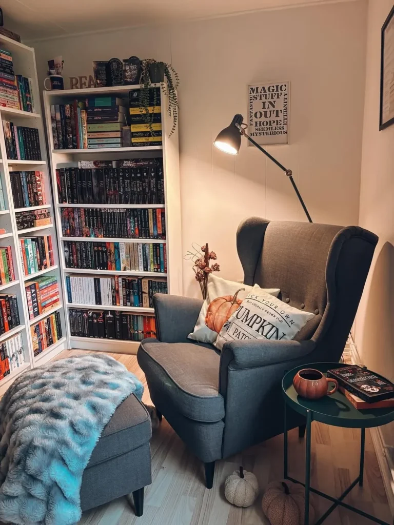Autumn Wingback Reading Corner