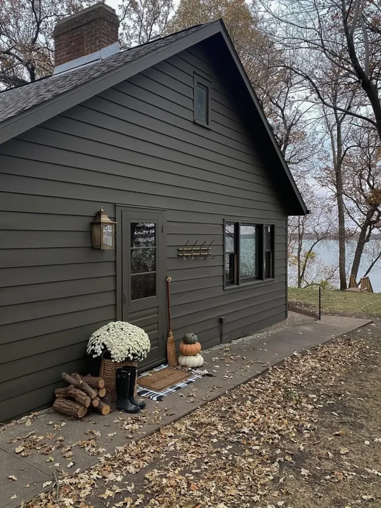 Charcoal Gray Cottage Exterior for a Cozy Modern Look
