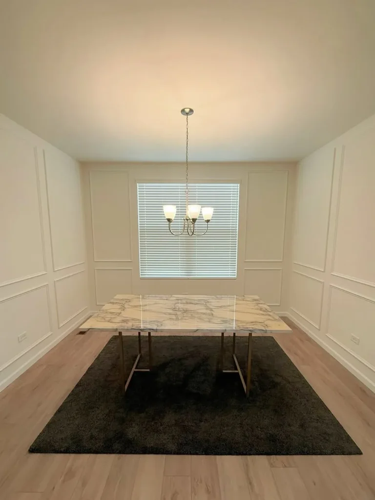 Classic White Picture Frame Moulding Walls