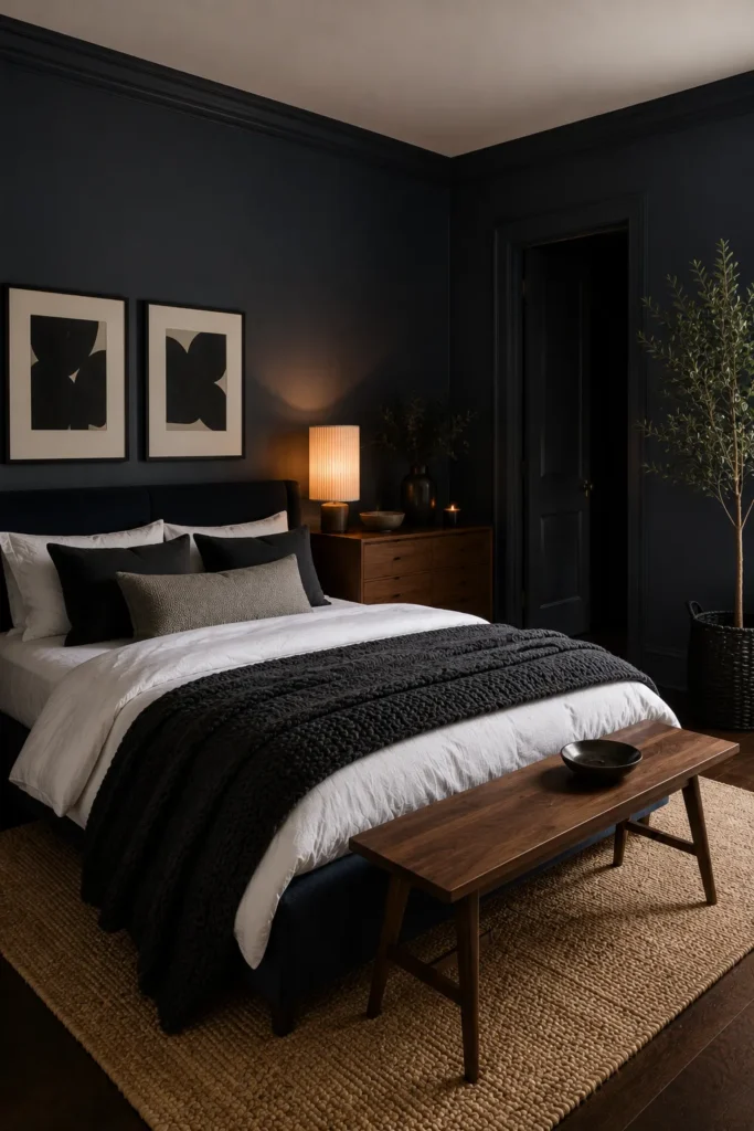 Dramatic Black Whole House Paint Color Ideas