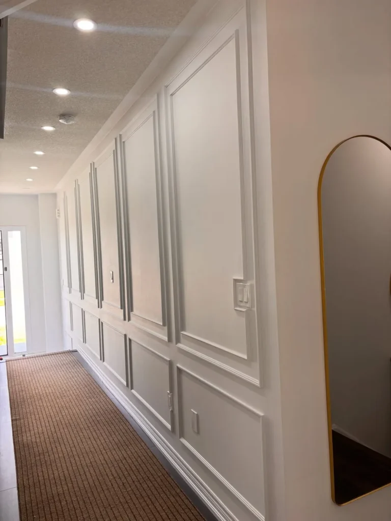 Elegant Hallway Picture Frame Wall Panels
