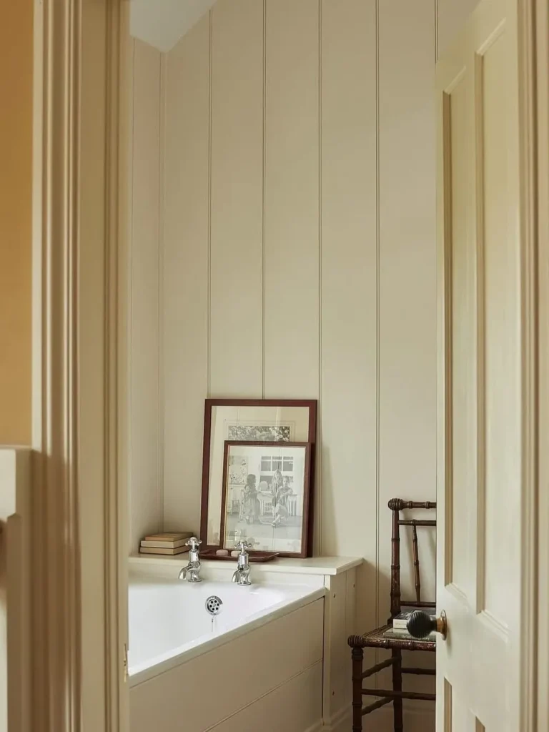 Floor-to-Ceiling Vertical Panel Wainscoting