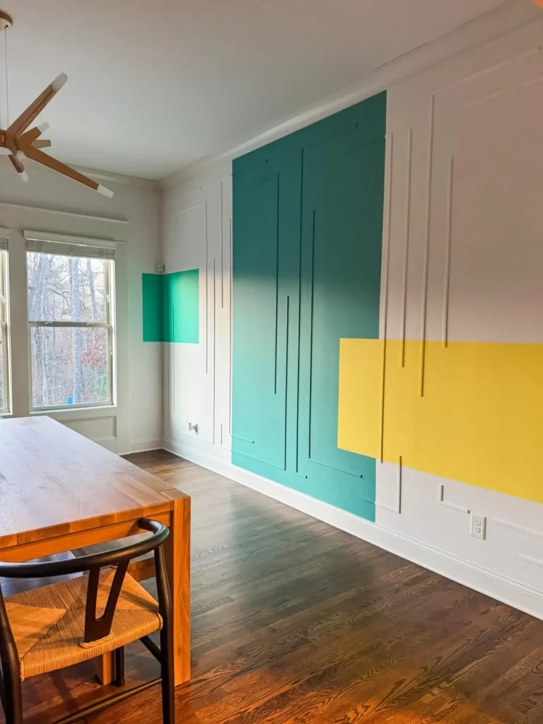 Modern Color Block Wall Panel Design