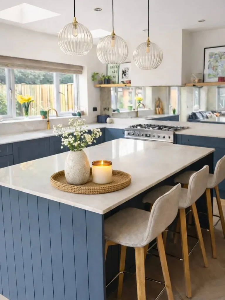 Navy Blue and White Kitchen Color Palette Ideas