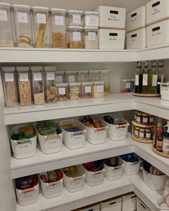 Clear Canisters with Grab-and-Go Bins