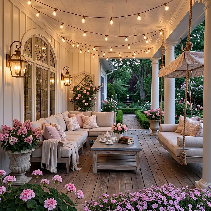 Blush Garden Veranda Seating
