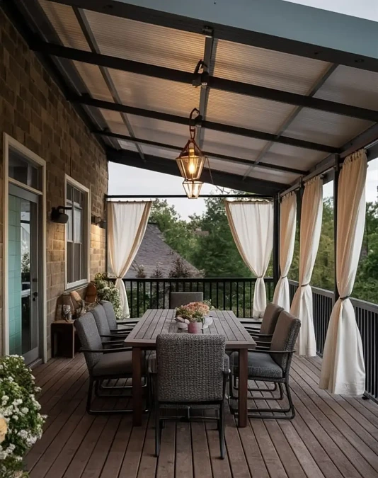 A Covered Patio Dining Room