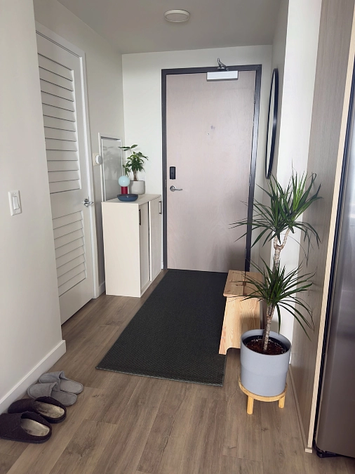 Minimal Entryway With Slim Storage