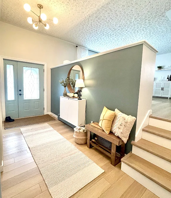 Sage Green Entryway Divider